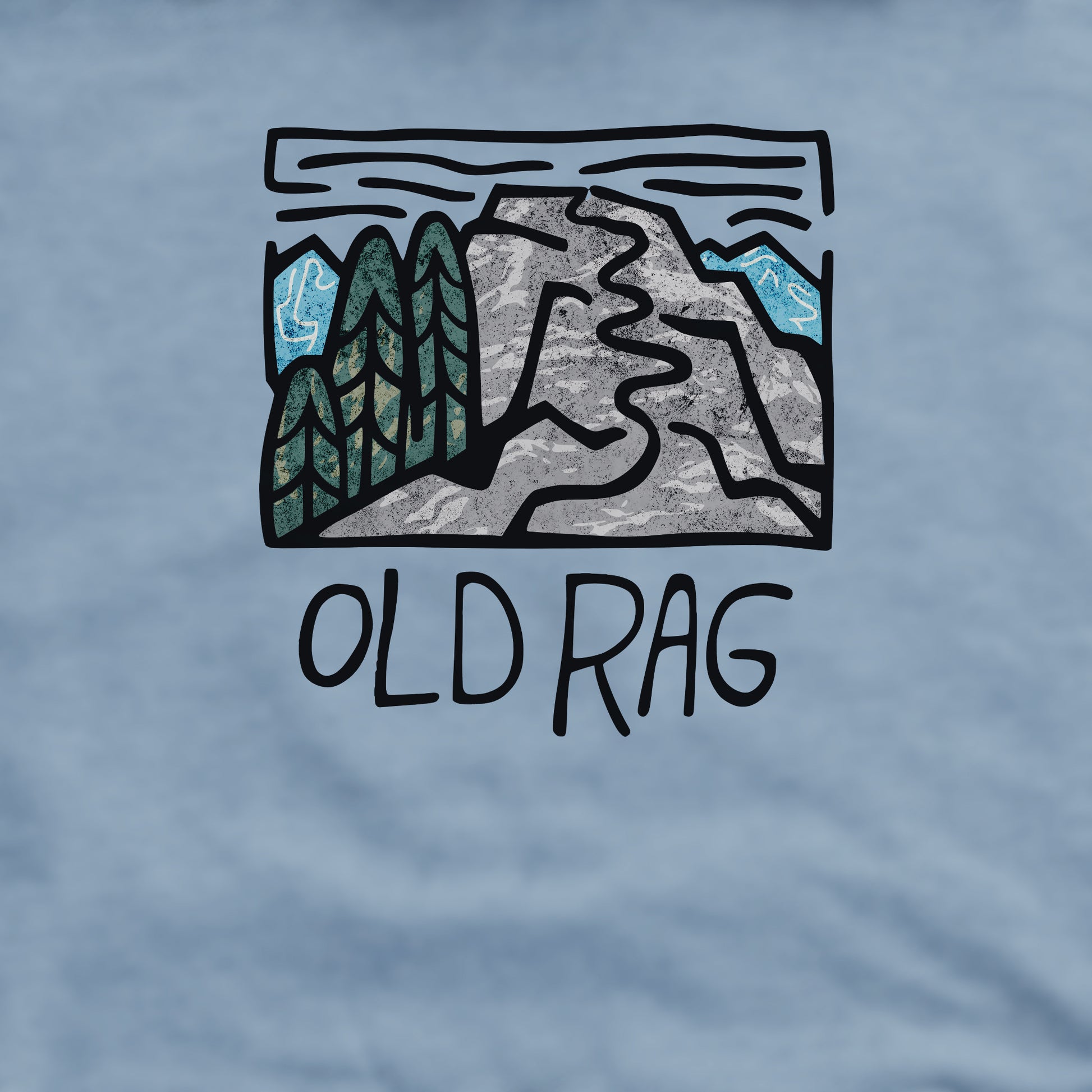 Old Rag Mountain Crewneck Sweatshirt Adventure and Outdoors Themed Sweatshirt
