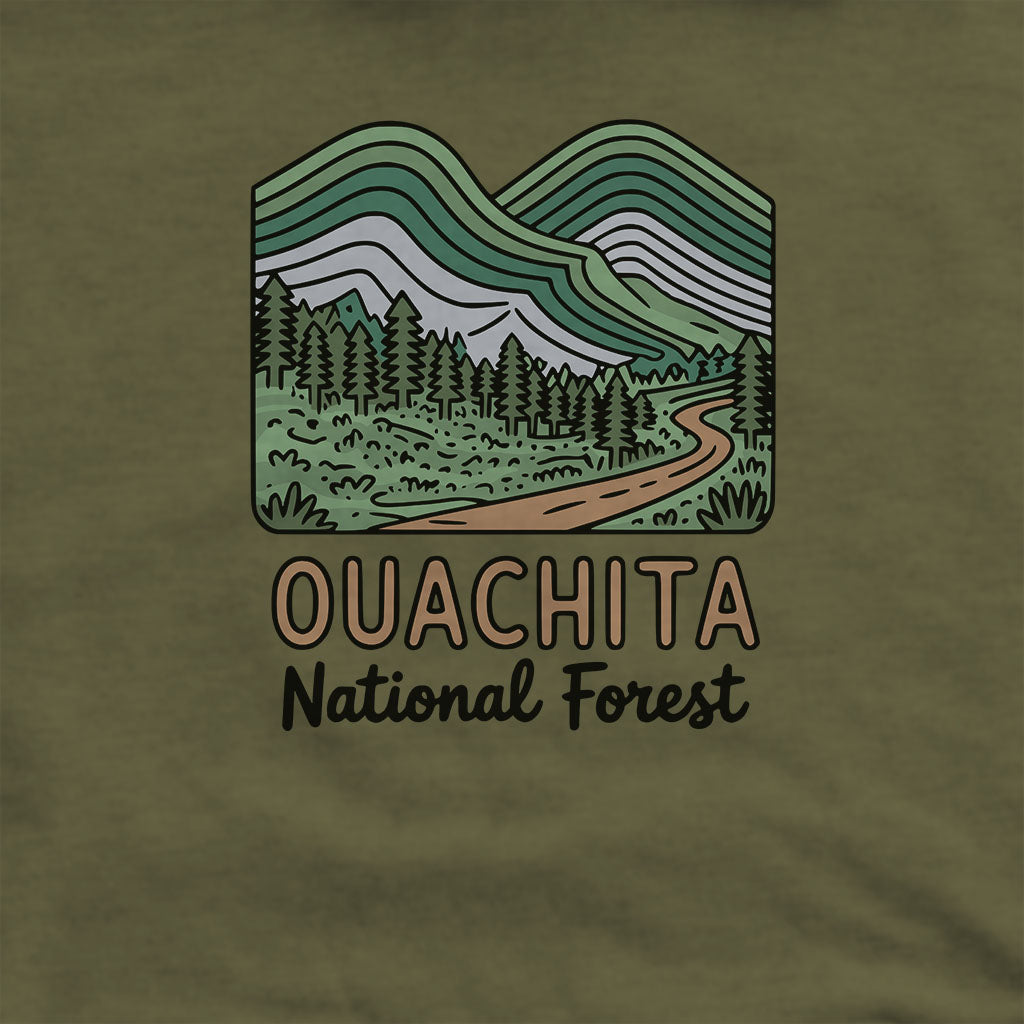 Ouachita National Forest Hoodie Adventure and Outdoors Themed Hoodie