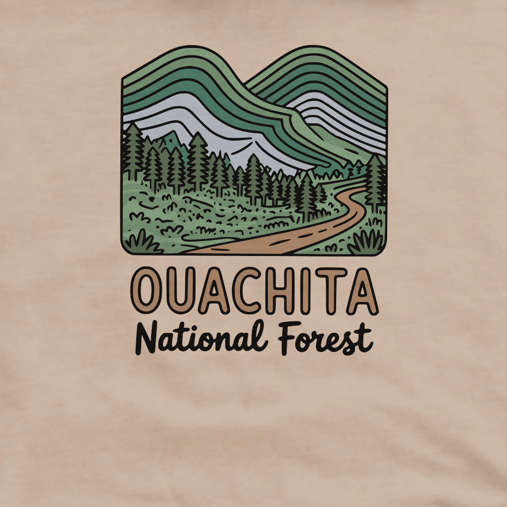 Ouachita National Forest Crewneck Sweatshirt Adventure and Outdoors Themed Sweatshirt