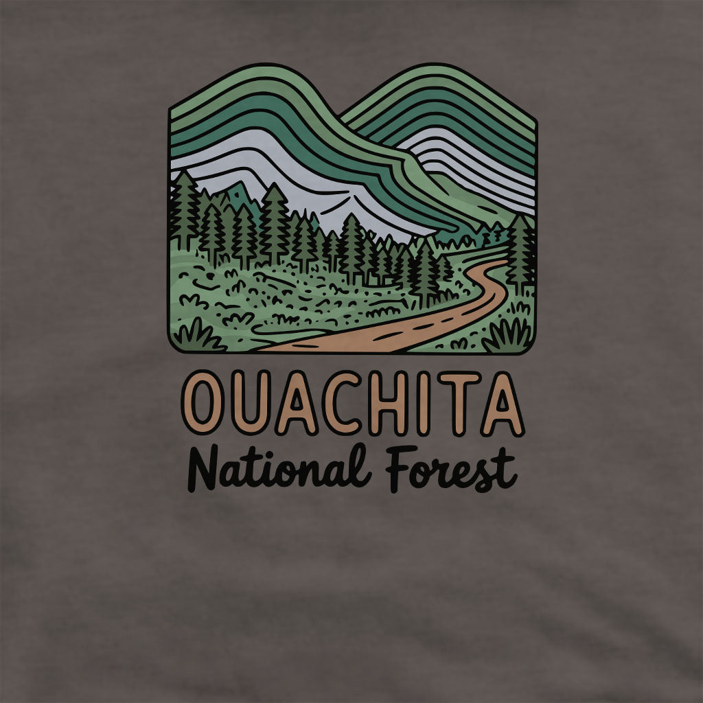 Ouachita National Forest Crewneck Sweatshirt Adventure and Outdoors Themed Sweatshirt