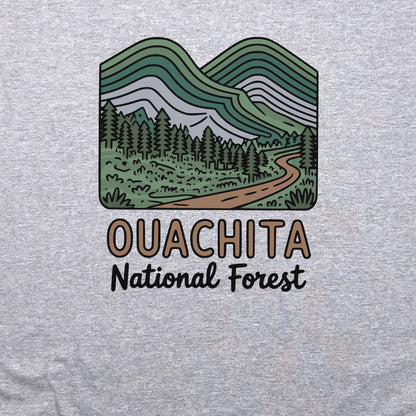 Ouachita National Forest Crewneck Sweatshirt Adventure and Outdoors Themed Sweatshirt