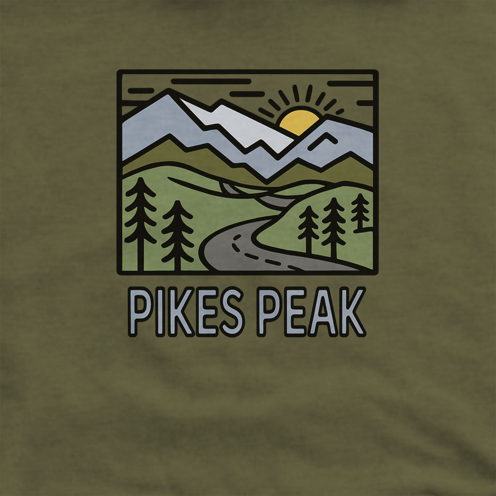 Pikes Peak Hoodie Adventure and Outdoors Themed Hoodie