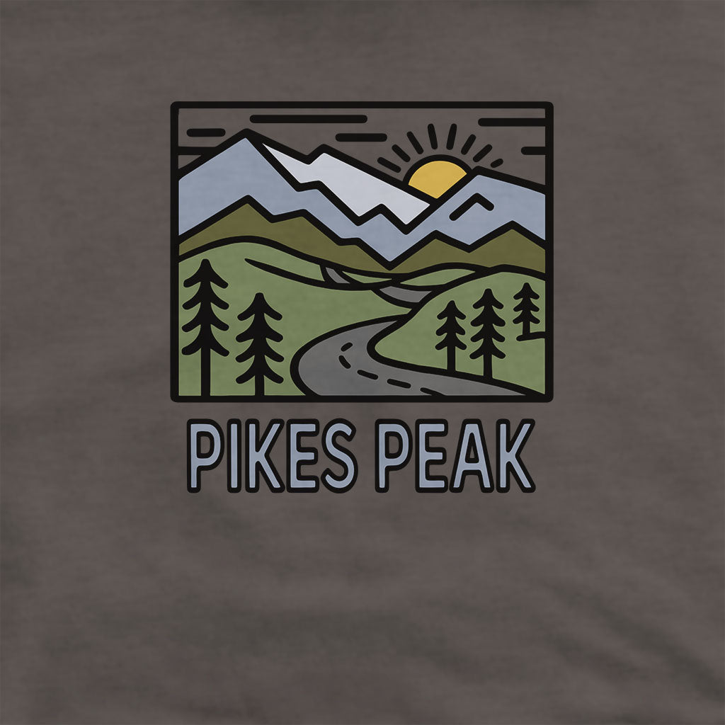 Pikes Peak Hoodie Adventure and Outdoors Themed Hoodie