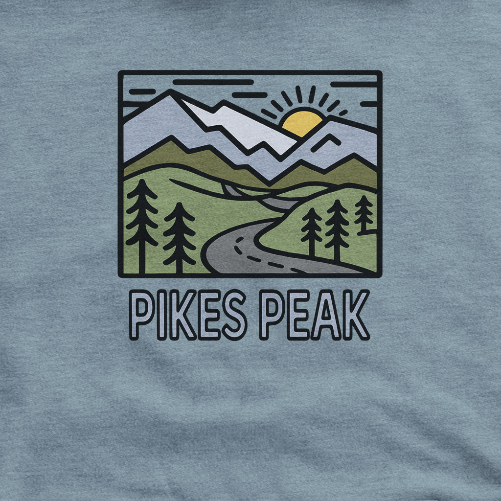 Pikes Peak Hoodie Adventure and Outdoors Themed Hoodie