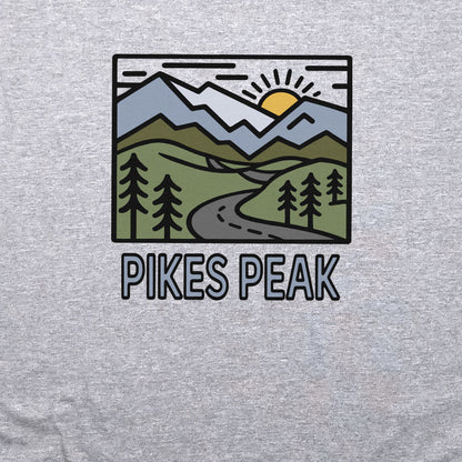 Pikes Peak Crewneck Sweatshirt Adventure and Outdoors Themed Sweatshirt