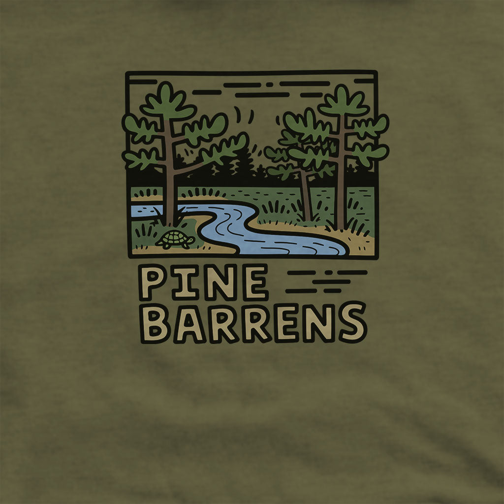 Pine Barrens Hoodie Adventure and Outdoors Themed Hoodie