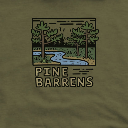 Pine Barrens Hoodie Adventure and Outdoors Themed Hoodie