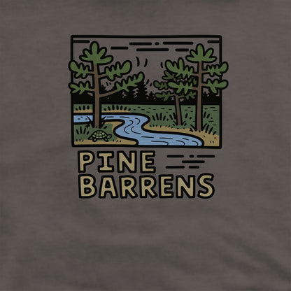 Pine Barrens Crewneck Sweatshirt Adventure and Outdoors Themed Sweatshirt