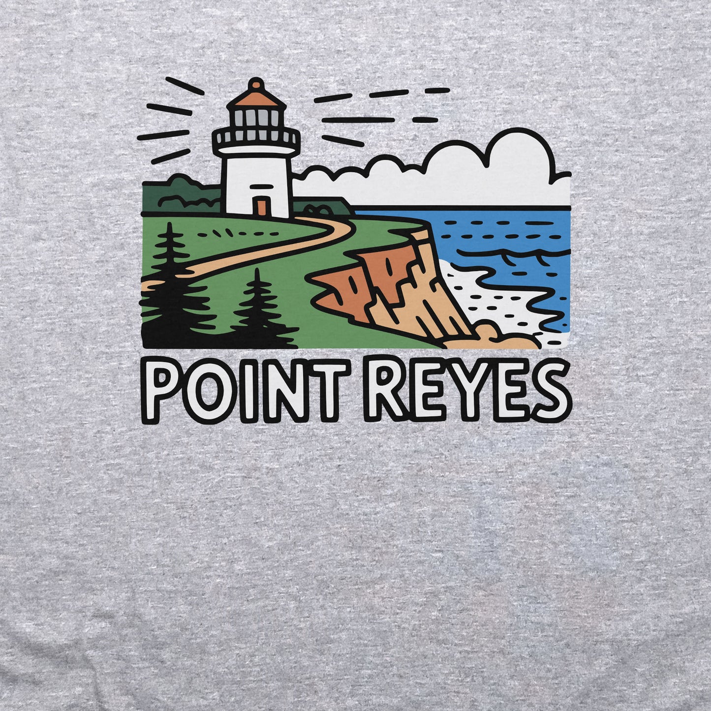 Point Reyes National Seashore Crewneck Sweatshirt Adventure and Outdoors Themed Sweatshirt