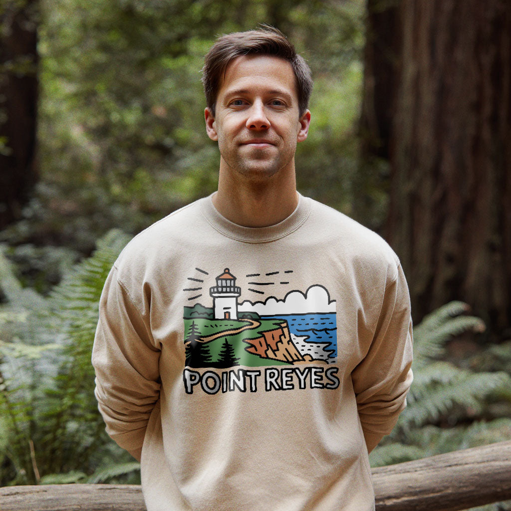 Point Reyes National Seashore Crewneck Sweatshirt Adventure and Outdoors Themed Sweatshirt