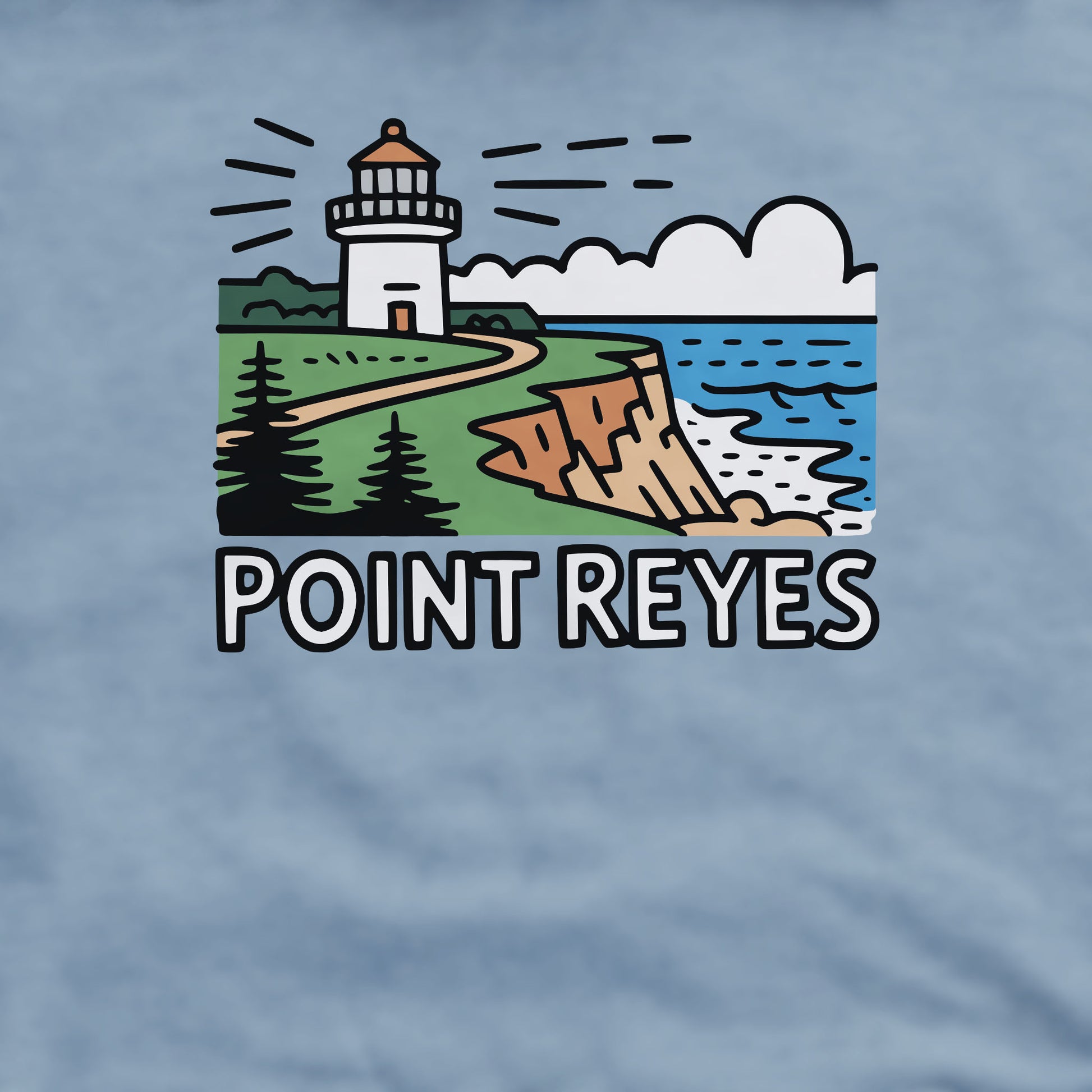 Point Reyes National Seashore Crewneck Sweatshirt Adventure and Outdoors Themed Sweatshirt