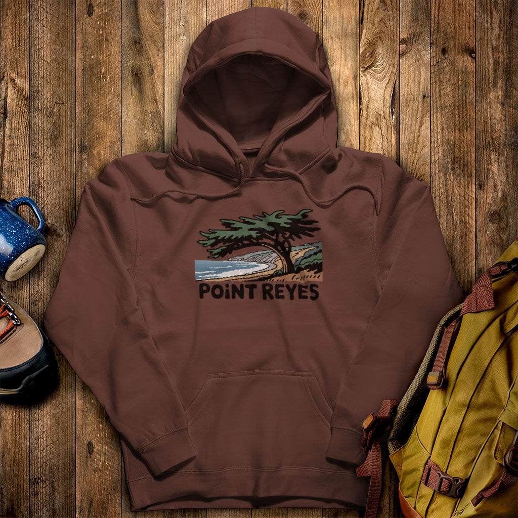 Point Reyes National Seashore Hoodie Cocoa Adventure and Outdoors Themed Hoodie