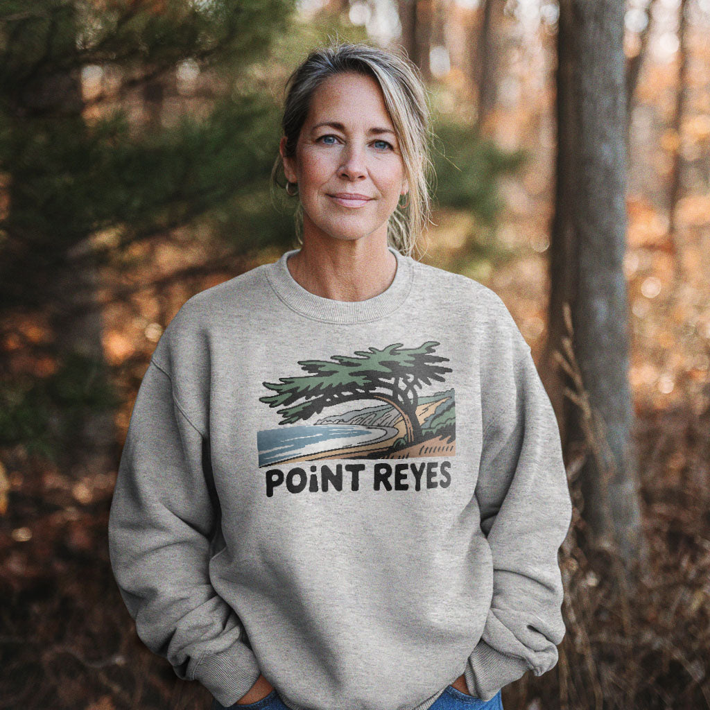 Point Reyes National Seashore Crewneck Sweatshirt Adventure and Outdoors Themed Sweatshirt