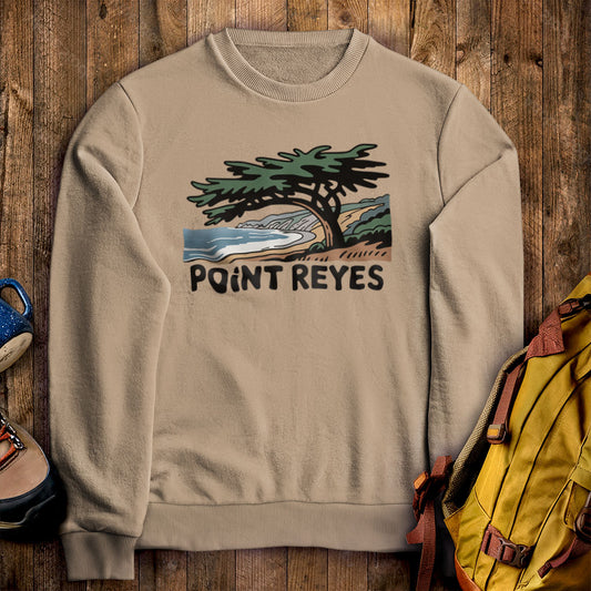 Point Reyes National Seashore Crewneck Sweatshirt Sand Adventure and Outdoors Themed Sweatshirt