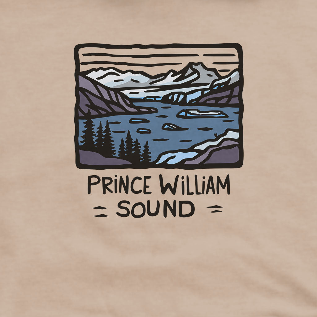Prince William Sound Hoodie Adventure and Outdoors Themed Hoodie
