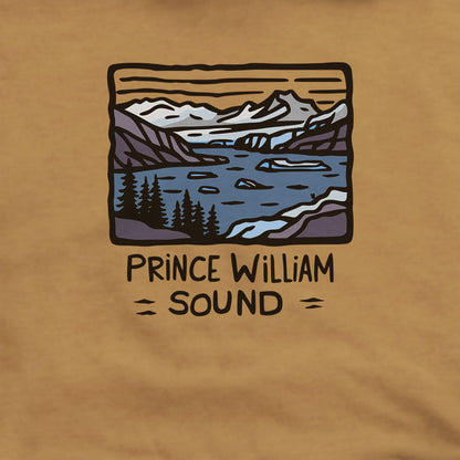 Prince William Sound Hoodie Adventure and Outdoors Themed Hoodie