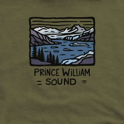 Prince William Sound Hoodie Adventure and Outdoors Themed Hoodie