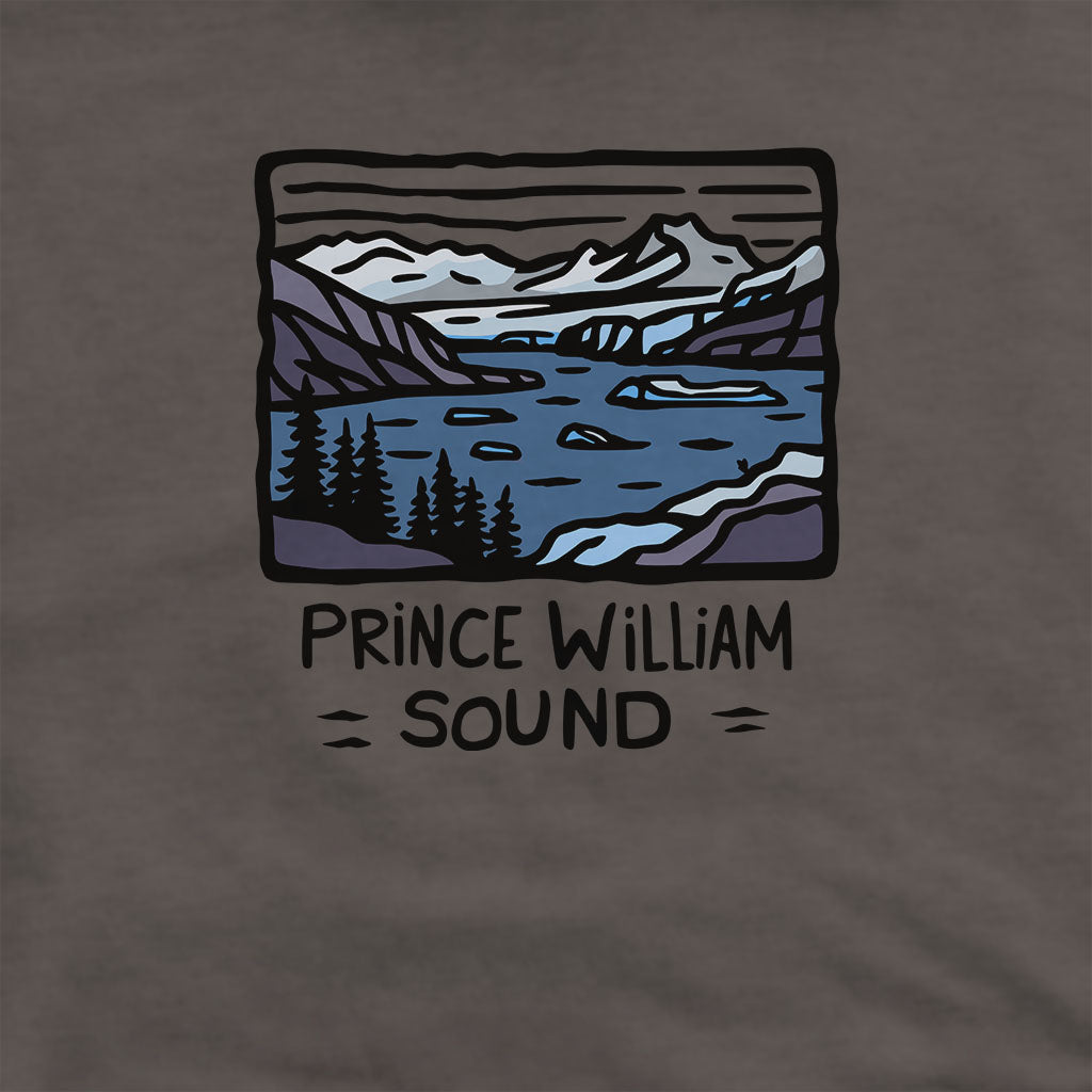 Prince William Sound Hoodie Adventure and Outdoors Themed Hoodie