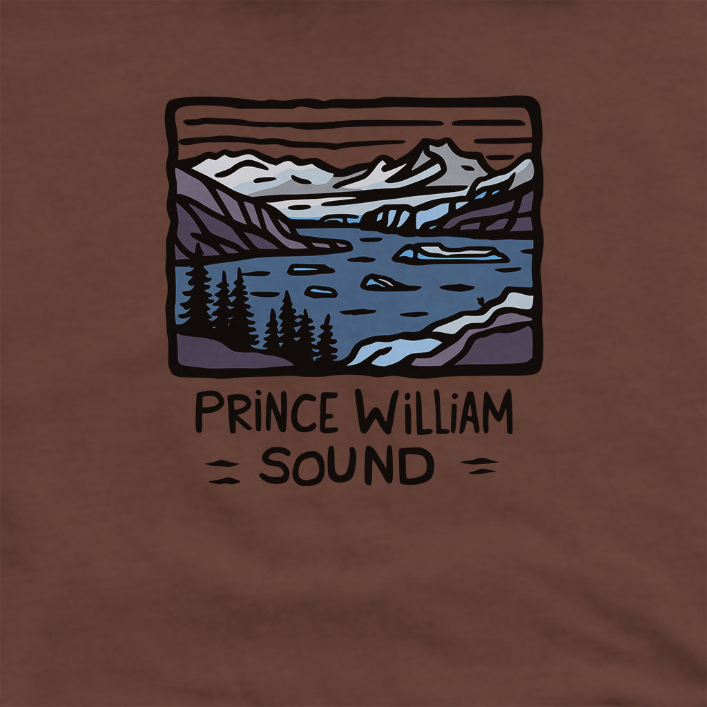 Prince William Sound Hoodie Adventure and Outdoors Themed Hoodie