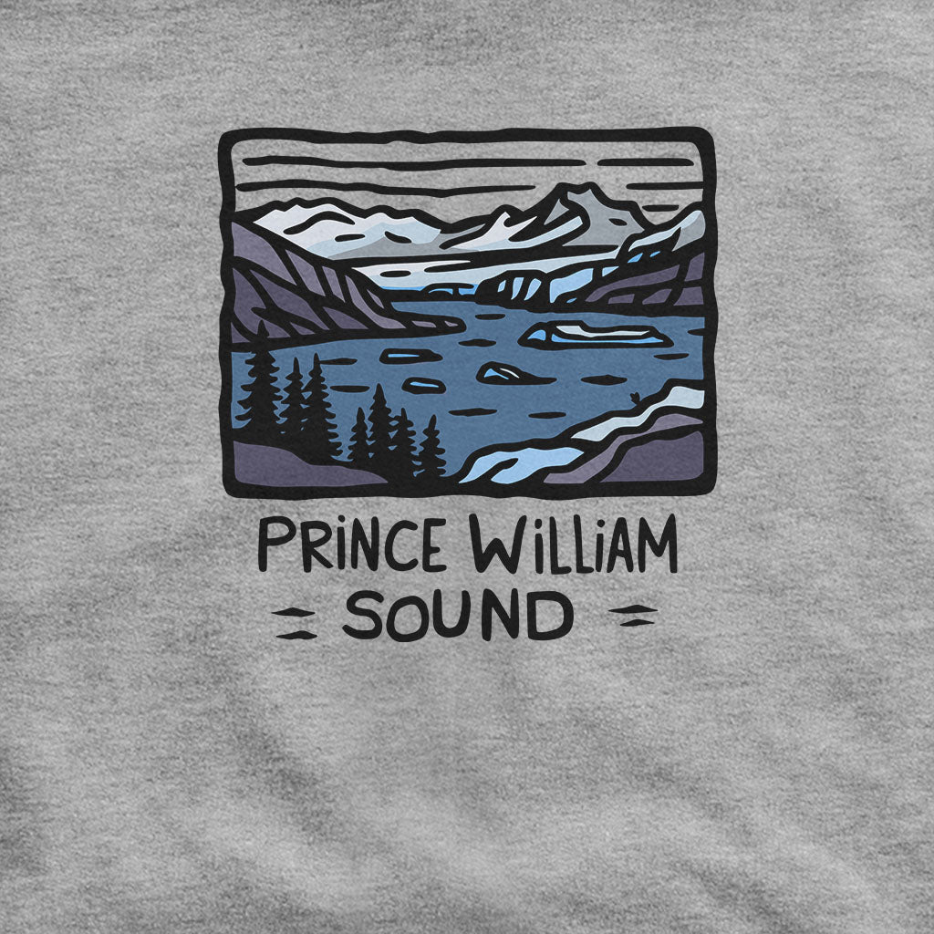 Prince William Sound Hoodie Adventure and Outdoors Themed Hoodie