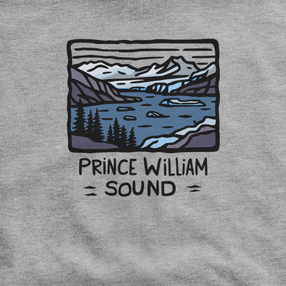 Prince William Sound Hoodie Adventure and Outdoors Themed Hoodie