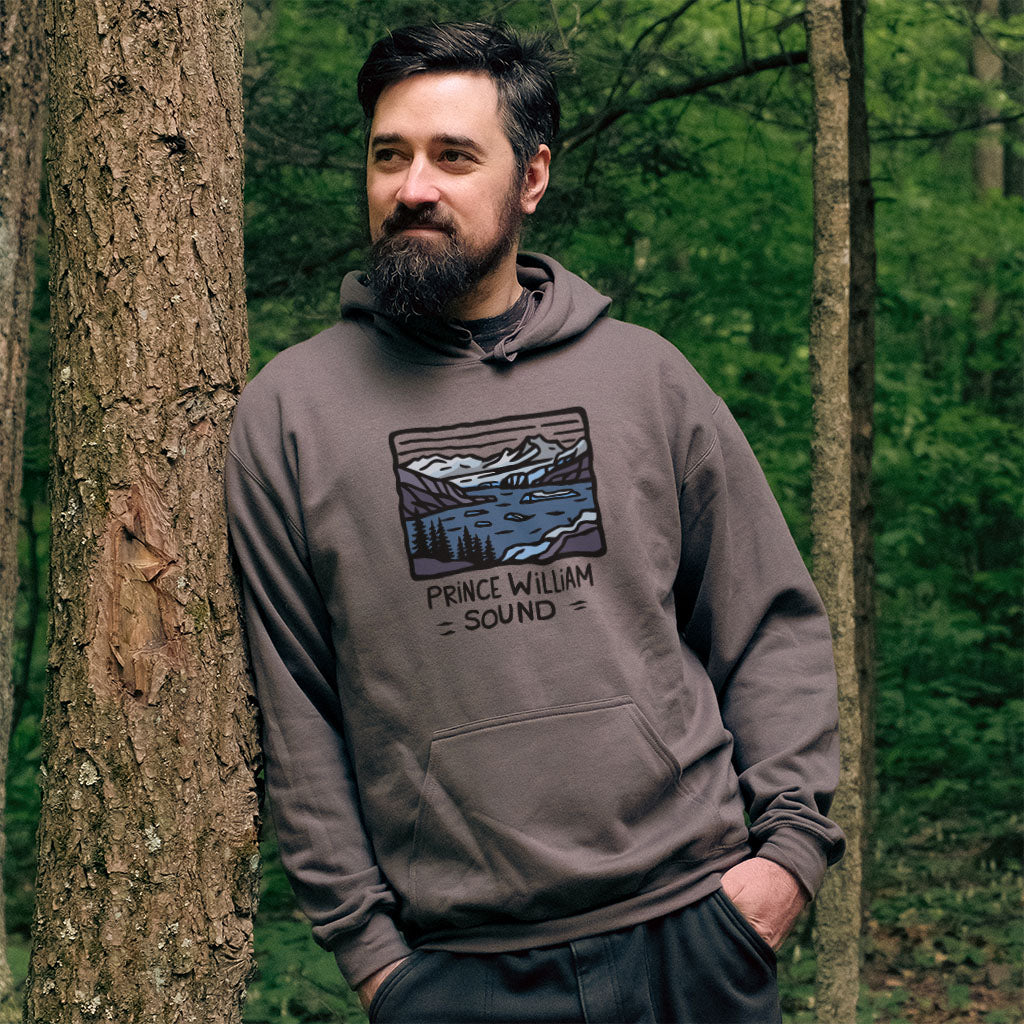 Prince William Sound Hoodie Adventure and Outdoors Themed Hoodie