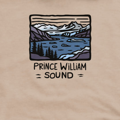 Prince William Sound Crewneck Sweatshirt Adventure and Outdoors Themed Sweatshirt