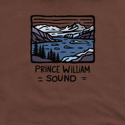 Prince William Sound Crewneck Sweatshirt Adventure and Outdoors Themed Sweatshirt