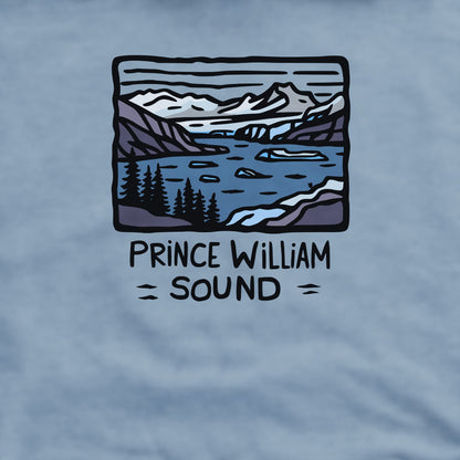 Prince William Sound Crewneck Sweatshirt Adventure and Outdoors Themed Sweatshirt