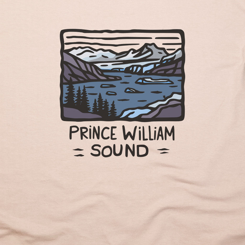 Prince William Sound T-Shirt Adventure and Outdoors Themed T-Shirt
