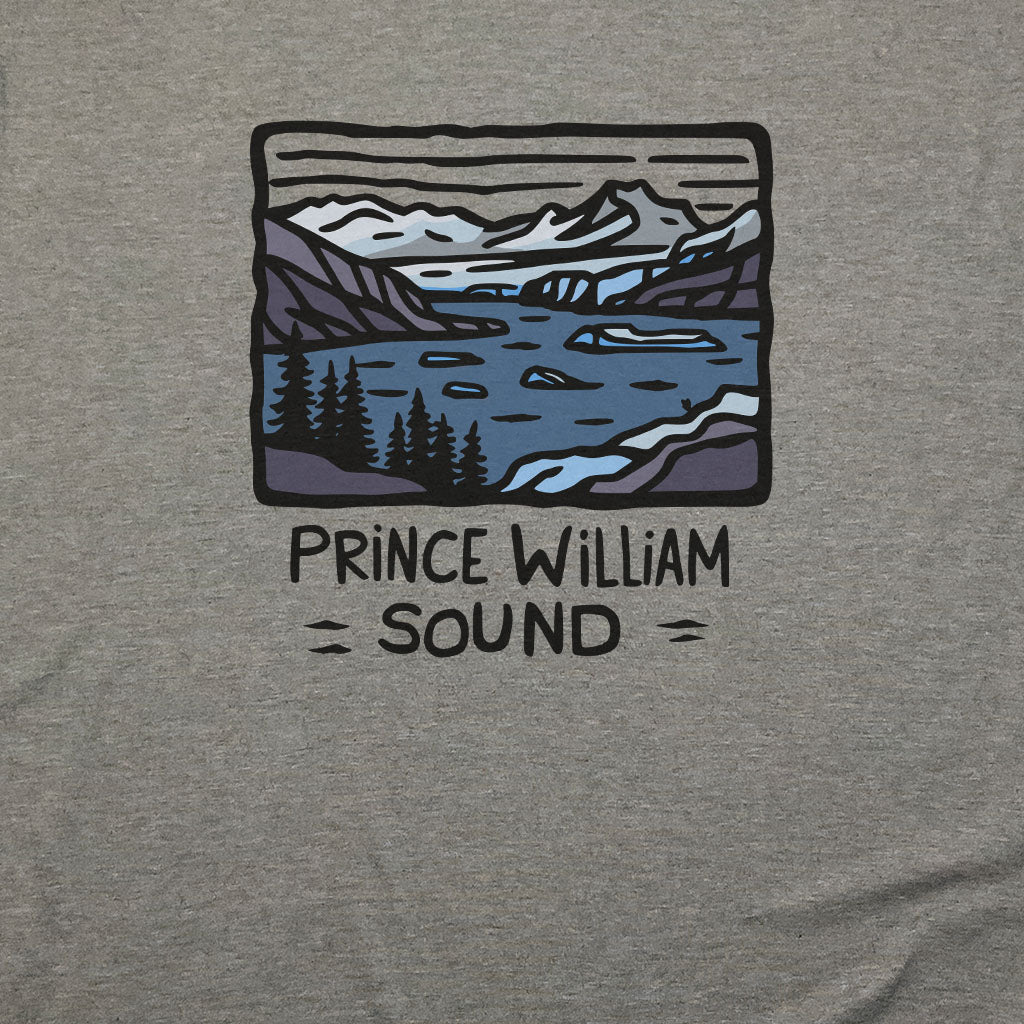 Prince William Sound T-Shirt Adventure and Outdoors Themed T-Shirt