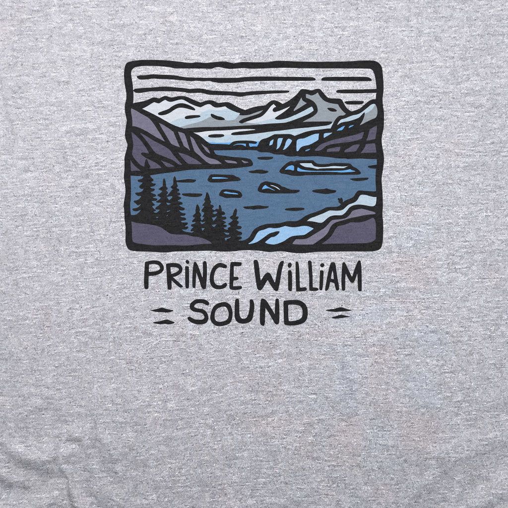 Prince William Sound T-Shirt Adventure and Outdoors Themed T-Shirt