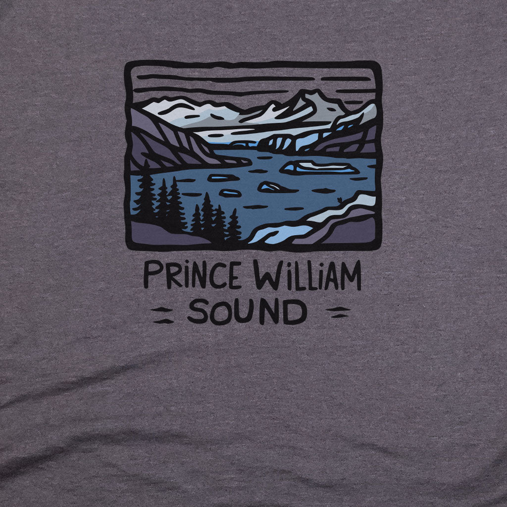 Prince William Sound T-Shirt Adventure and Outdoors Themed T-Shirt
