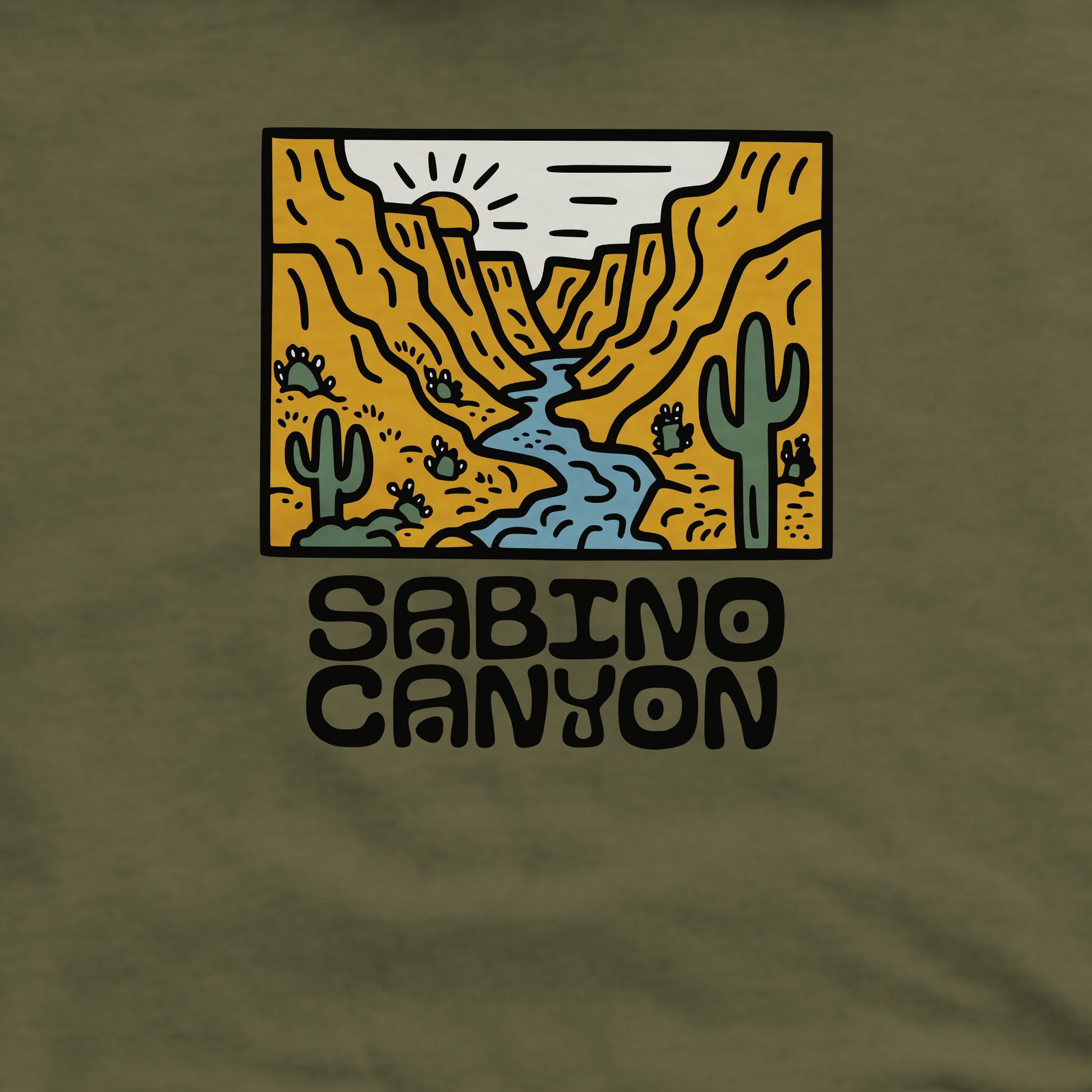 Sabino Canyon Crewneck Sweatshirt Adventure and Outdoors Themed Sweatshirt