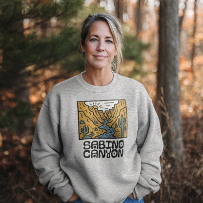 Sabino Canyon Crewneck Sweatshirt Adventure and Outdoors Themed Sweatshirt