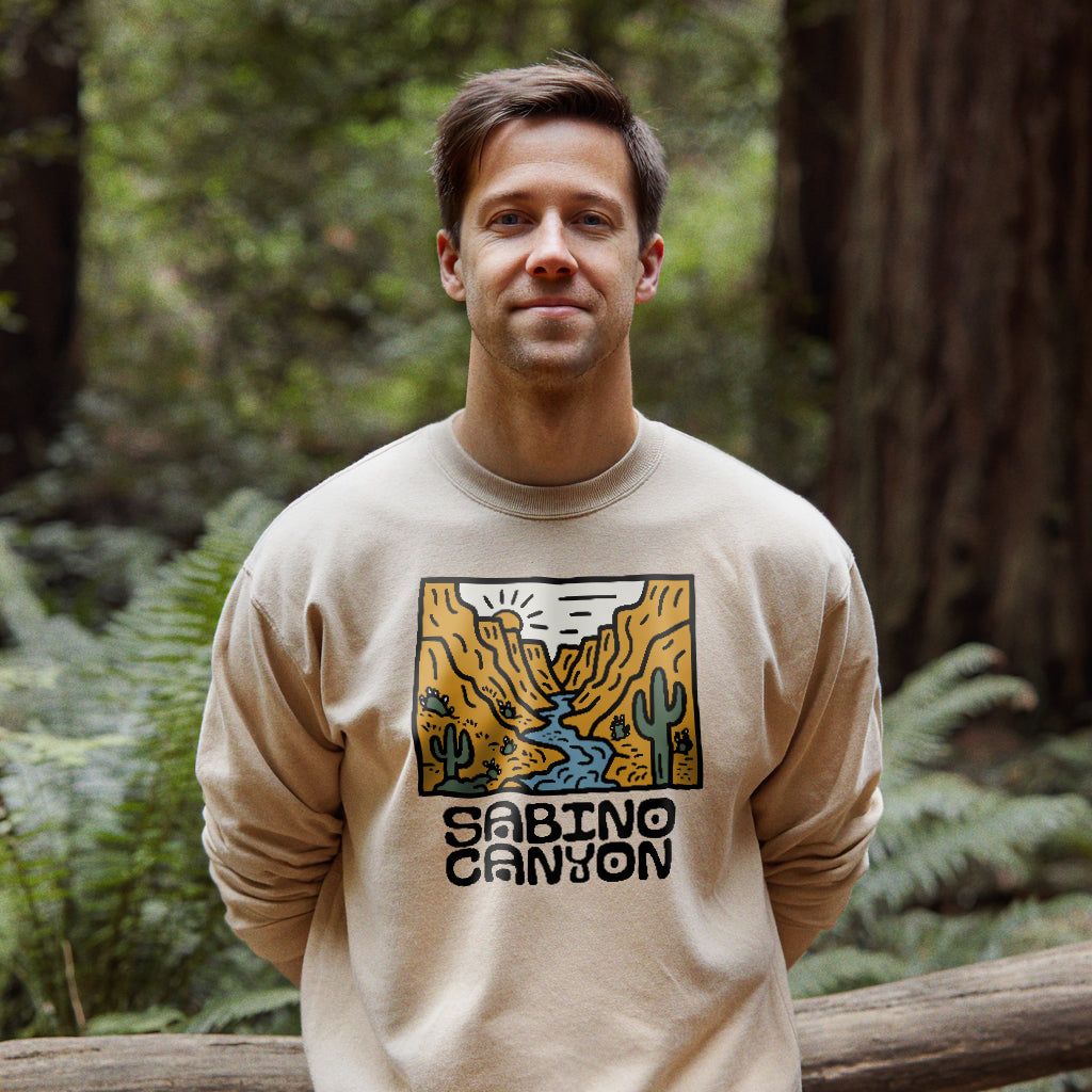 Sabino Canyon Crewneck Sweatshirt Adventure and Outdoors Themed Sweatshirt