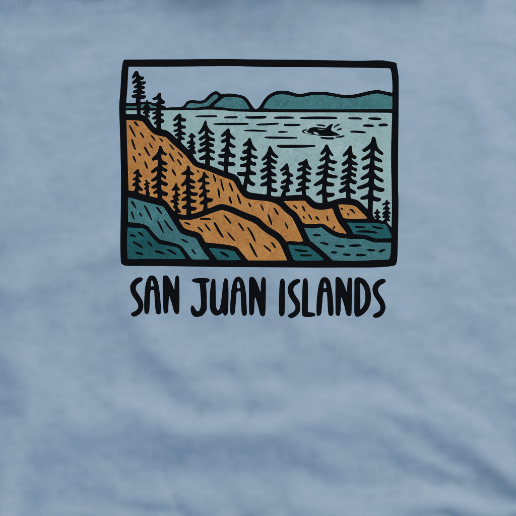 San Juan Islands Crewneck Sweatshirt Adventure and Outdoors Themed Sweatshirt