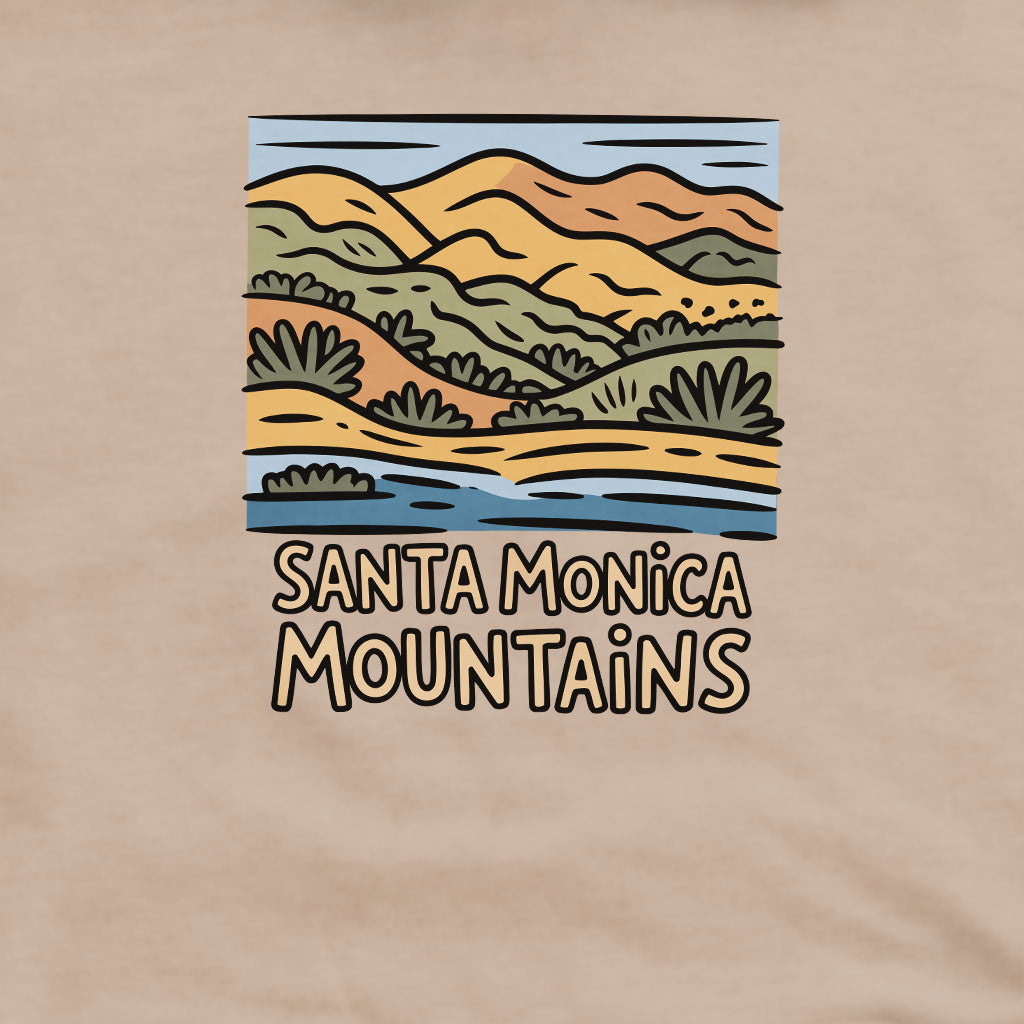 Santa Monica Mountains National Recreation Area Crewneck Sweatshirt Adventure and Outdoors Themed Sweatshirt