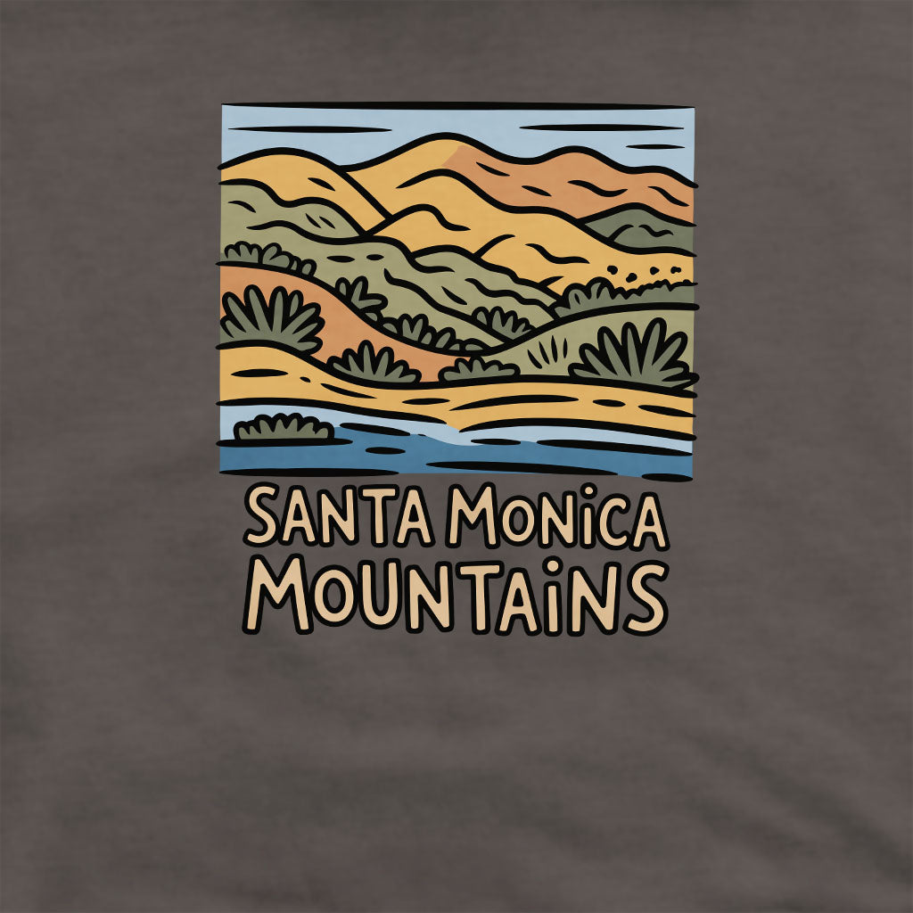 Santa Monica Mountains National Recreation Area Crewneck Sweatshirt Adventure and Outdoors Themed Sweatshirt