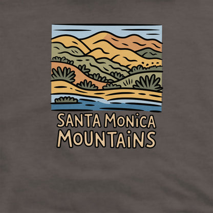 Santa Monica Mountains National Recreation Area Crewneck Sweatshirt Adventure and Outdoors Themed Sweatshirt