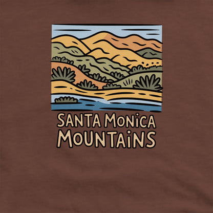 Santa Monica Mountains National Recreation Area Crewneck Sweatshirt Adventure and Outdoors Themed Sweatshirt