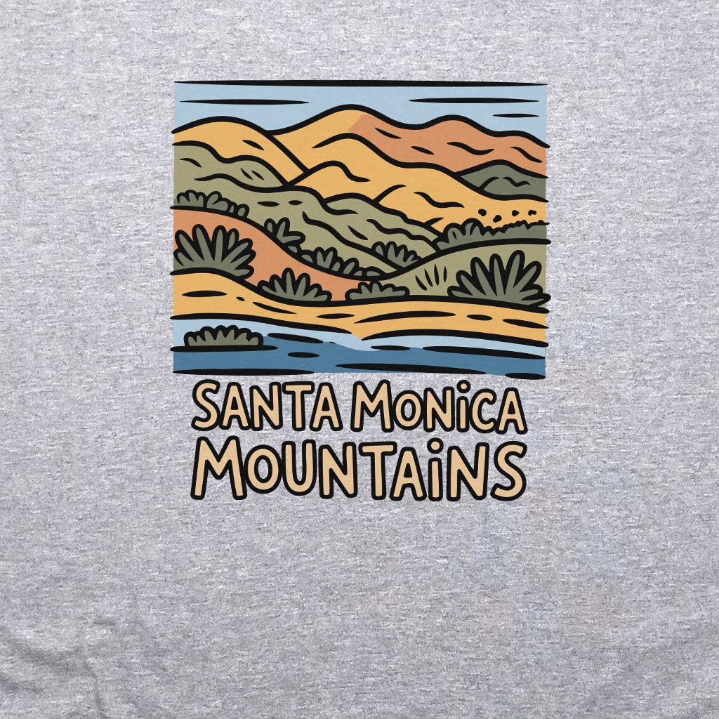 Santa Monica Mountains National Recreation Area Crewneck Sweatshirt Adventure and Outdoors Themed Sweatshirt