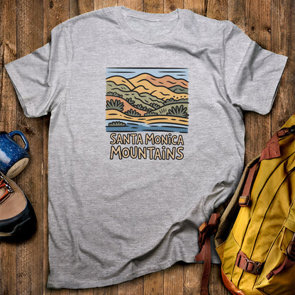 Santa Monica Mountains National Recreation Area T-Shirt Sport Grey Adventure and Outdoors Themed T-Shirt