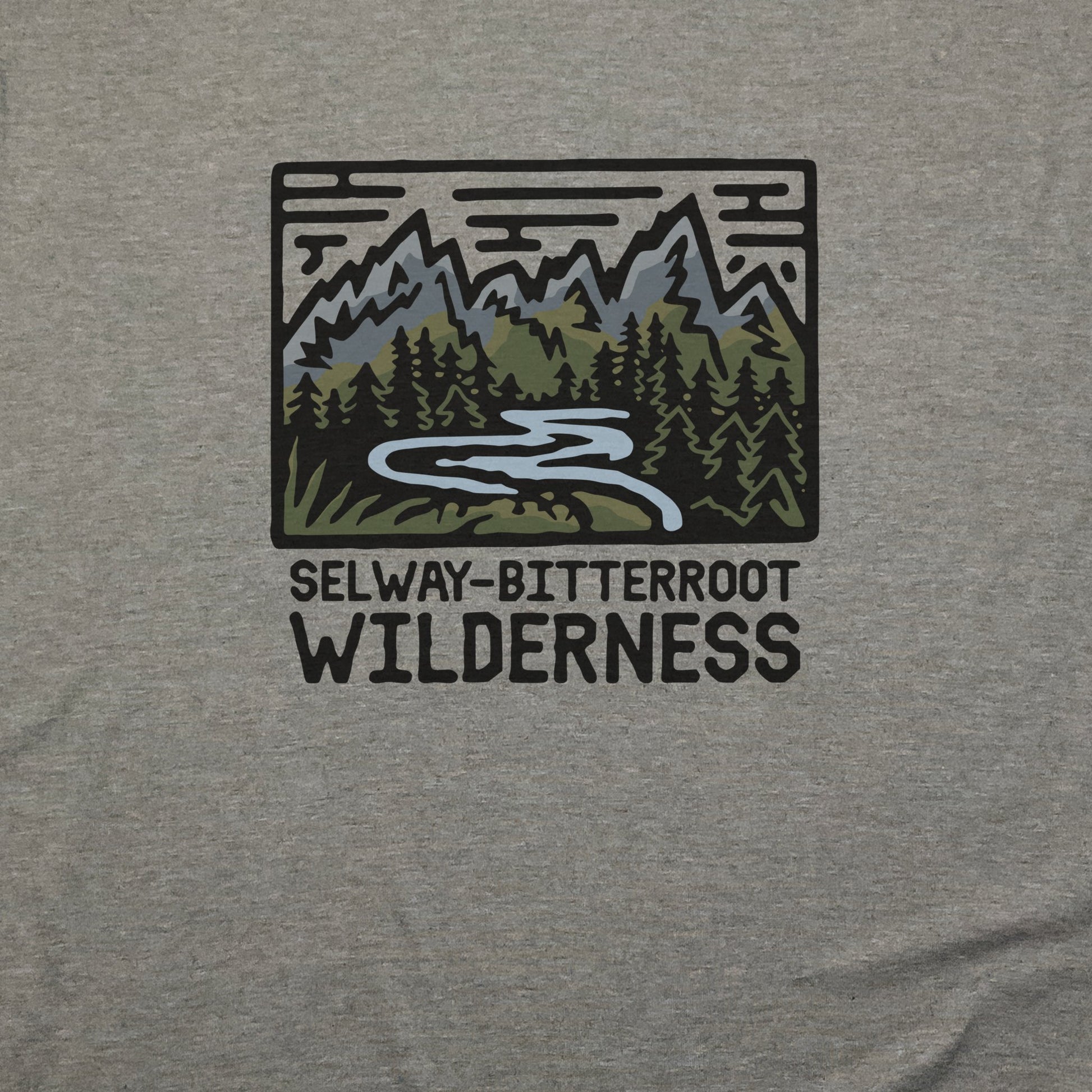 Selway-Bitterroot Wilderness T-Shirt Adventure and Outdoors Themed T-Shirt