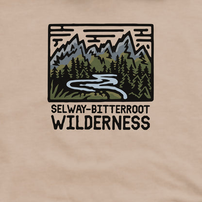 Selway-Bitterroot Wilderness Crewneck Sweatshirt Adventure and Outdoors Themed Sweatshirt