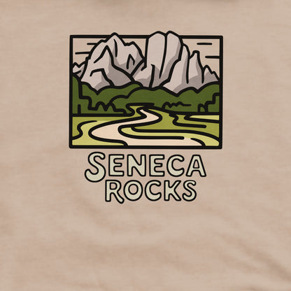 Seneca Rocks Crewneck Sweatshirt Adventure and Outdoors Themed Sweatshirt