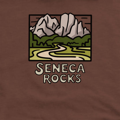 Seneca Rocks Crewneck Sweatshirt Adventure and Outdoors Themed Sweatshirt