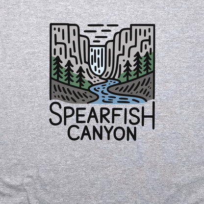 Spearfish Canyon Crewneck Sweatshirt Adventure and Outdoors Themed Sweatshirt