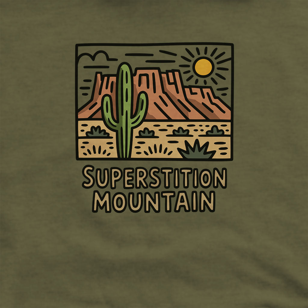Superstition Mountain Hoodie Adventure and Outdoors Themed Hoodie