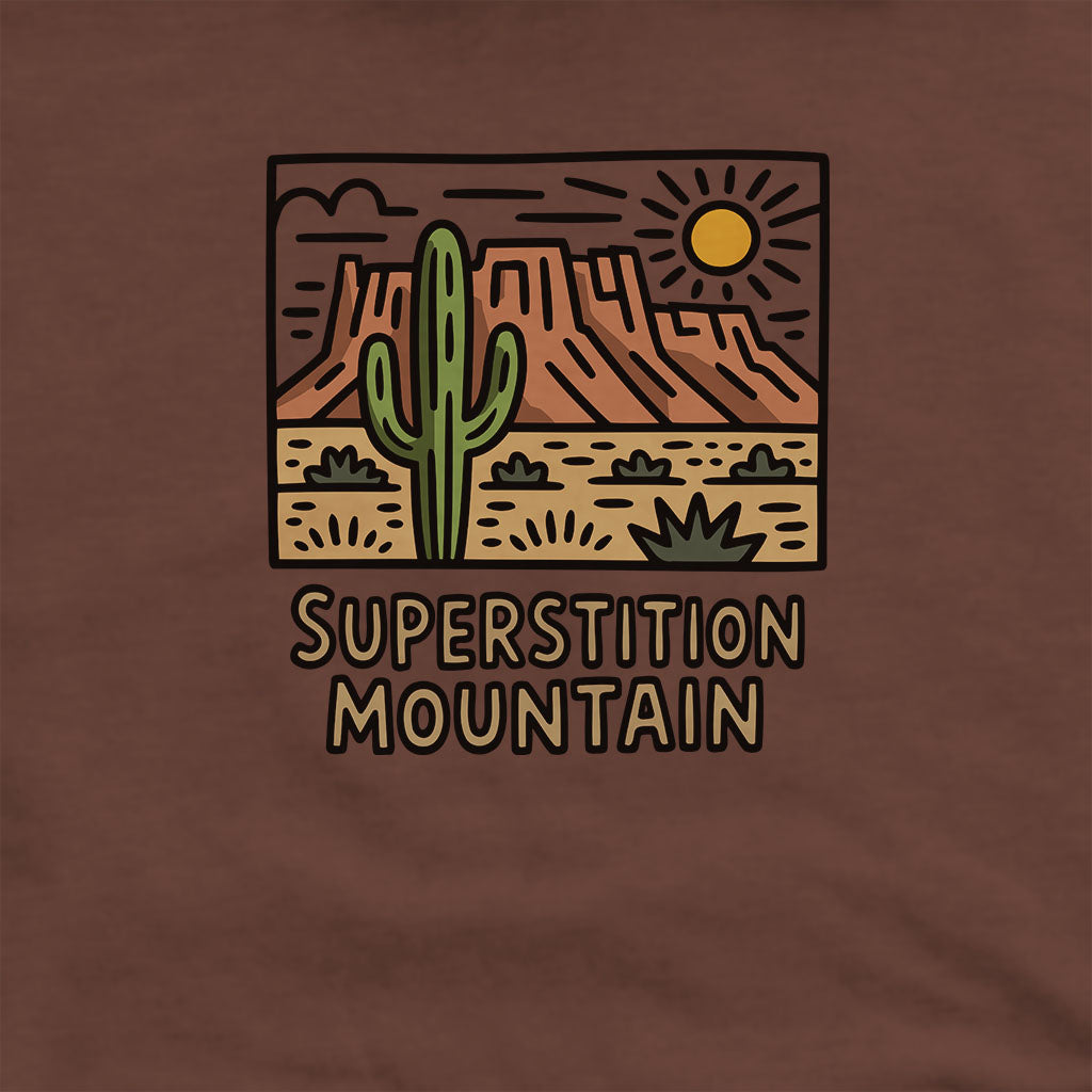 Superstition Mountain Hoodie Adventure and Outdoors Themed Hoodie